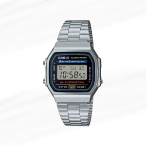 Casio Collection Vintage A168WA-1YES digital watch in gray metal