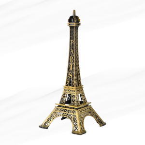 Eiffel Tower Metal Decor – 18cm (7 Inch) Paris Souvenir Statue for Desk & Home Decoration